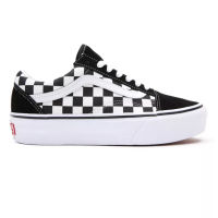 Vans รองเท้าผ้าใบ Checkerboard Old Skool Platform Black/True White ( VN0A3B3UHRK )