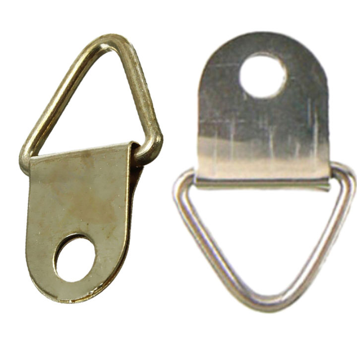 rayua-20ชิ้น-แพ็คทองทองเหลืองสามเหลี่ยมภาพกรอบรูป-wall-mount-hook-hanger-ring