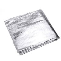 100x50cm Motorcycle Aluminium Foil Exhaust Wrap Pipe Thermal Insulation Exhaust Heat Wrap Heat-Resistant Shield Tape Sticker