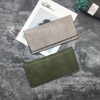 New Wallet Female Student Long Thin European and American Simple Retro Long Card Bag Fashion Personality All-Match Small Wallet