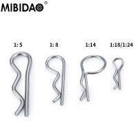 MIBIDAO 50ชิ้นคลิปเปลือกหอยรถ RC ขายึดหัวเข็มขัดยึดสำหรับ1/24 1/18 1/14 1/8 1/5รถบรรทุกรถบรรทุกชิ้นส่วน DIY