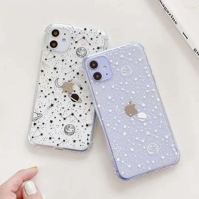 Ottwn Starry Sky Constellation Pattern Case For iPhone 14 13 12 11 Pro Max X XR XS Max 7 8 Plus SE2020 Clear Soft TPU Back Cover