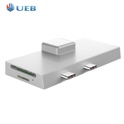 ฮับ USB 7-In-1แท่นวางมือถือชนิด-C HDMI-เข้ากันได้ USB3.0 RJ45การส่งข้อมูลความเร็วสูง SD สำหรับพื้นผิว Pro 8 9 X