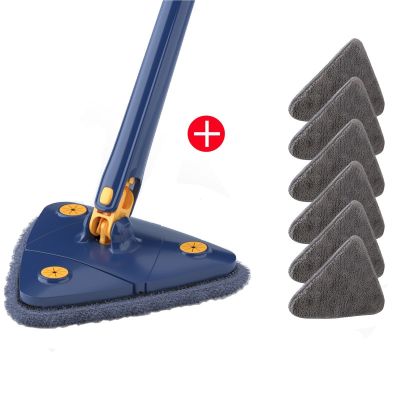 ❡▣○ NEW-Multifunction Triangle Squeeze Mop 360° Rotatable Adjustable Floor Cleaning Mop 130CM Home Floor Windows Cleaning Tools