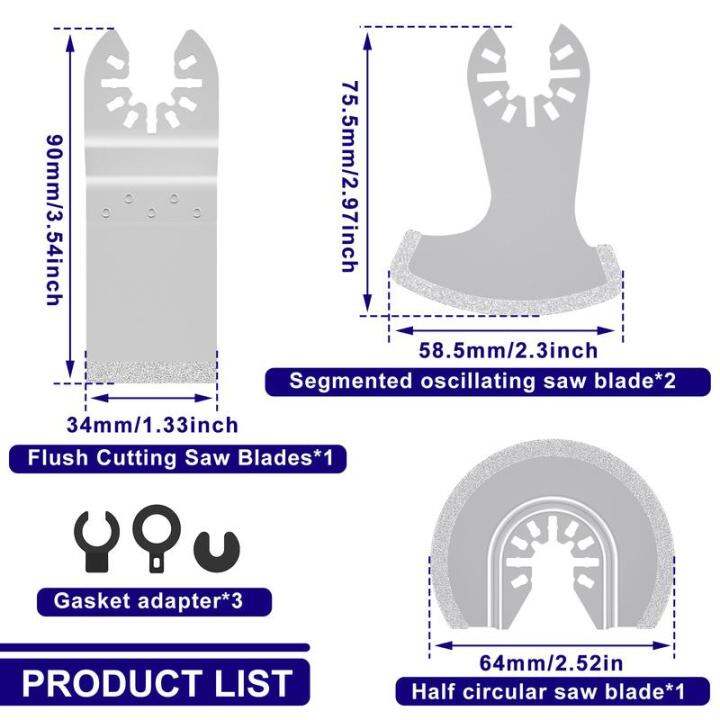 GUFUZI Diamond Oscillating Tool Blade for Cement Diamond Multitool