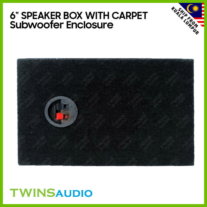 Car Speaker Box Single 6" Ported Subwoofer Enclosure with Carpet Lazada