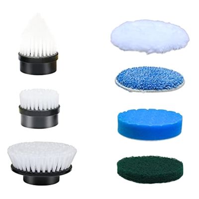 Electric Spin Scrubber Replacement Brush Heads- 7Pcs Brush Accessories Kit for All Brand Of AKX-8050 Cleaning Brush