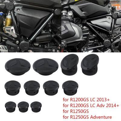 11ชิ้นปลั๊กฝาปิดหลุมกรอบรถจักรยานยนต์สำหรับ Bmw R1200gs Lc 2013 R1200gs Lc Adv 2014 R 1250 Gs R1250gs ผจญภัยกรอบหลุมที่ครอบ