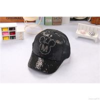 Kids Sun Breathable Mesh Korean Sequin Mesh Cap