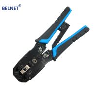 Belnet คีมเครื่องมือจีบเคเบิ้ลหลายแจ๊คเสียบหัวสัญญาณLAN Rj12อุปกรณ์สำหรับตัด Rj45สายเคเบิลเครือข่ายจีบ Rj 11