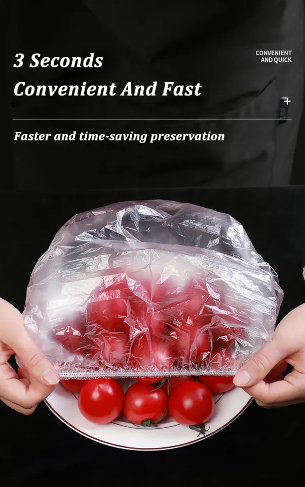 Disposable Plastic Wrap Cover, Convenient And Quick, With Elastic