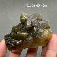 100 ธรรมชาติสีเหลืองอ่อน barite หยาบคริสตัลอัญมณี Ore จัดส่งฟรี