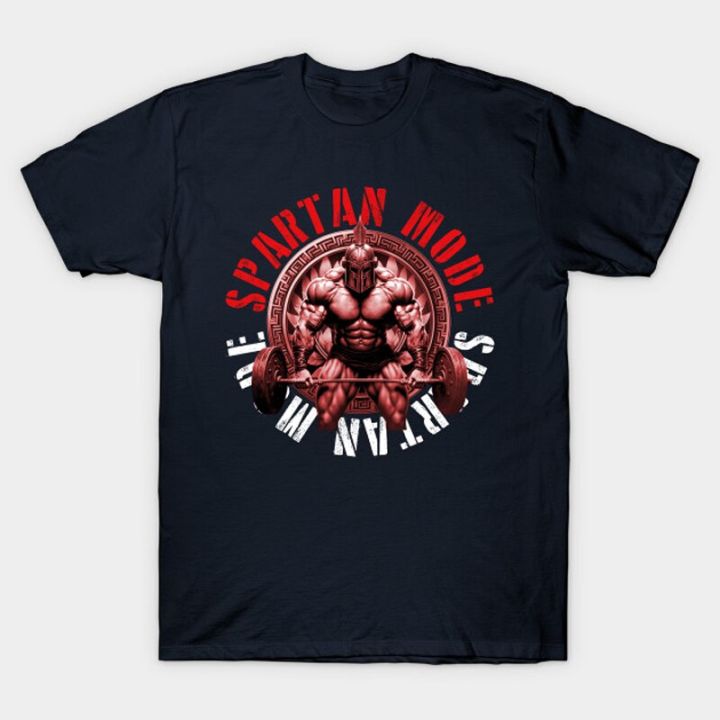 spartan-mode-warrior-gym-bodybuilding-fitness-muscles-training-tshirt-new-mens