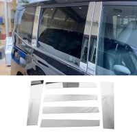 Car Door Window Chrome Polished Pillar Post Cover Decoration Trim for Toyota Voxy Noah 90 Series 2021 2022