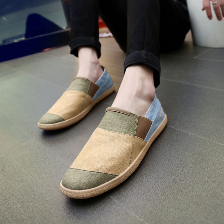clxsuve-รองเท้าผู้ชายรองเท้ารองเท้ารองเท้าแฟชั่นลำลองรองเท้าผ้าใบ-breathable-running-shoes-for-men-cloth-shoes-จัดส่งฟรีค่ะ
