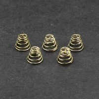 8mm (D) x 7mm (H) Gold Plated Spring (10 PCS) Pipe Fittings Accessories