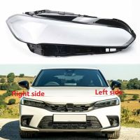 สำหรับ Honda Civic 2021 2022 2023 Lampu Depan Mobil เปลือกไฟหน้าฝาปิดเลนส์เงาโคมไฟโปร่งแสงกระจกเปลี่ยนโป๊ะเดิม