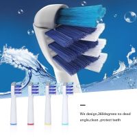 4 PCS Electric Toothbrush Head For Oral B Toothbrush Heads Whitening Soft Bristles Replacement Tooth Brush Heads For Oral B