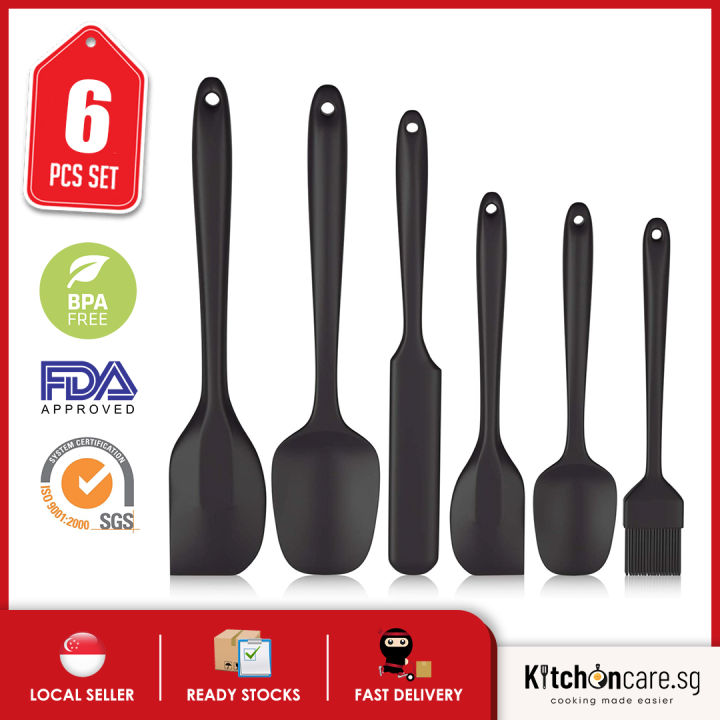 6PCS Silicone Cooking Utensils Set , Heat Resistant,Baking