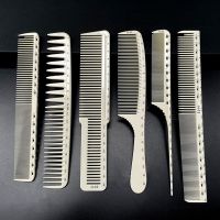 【CC】✲  Double-sided Scale Hair Comb Hairdressing Anti-static Cutting Haircut Non-slip Handle