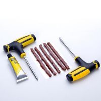 {7ho car tools} ใหม่เครื่องมือซ่อมยางรถยนต์ชุดซ่อมยาง Studding ชุดเครื่องมือ Auto Bike ยางแบบไม่มียางยางเจาะปลั๊กโรงรถอุปกรณ์เสริมในรถยนต์