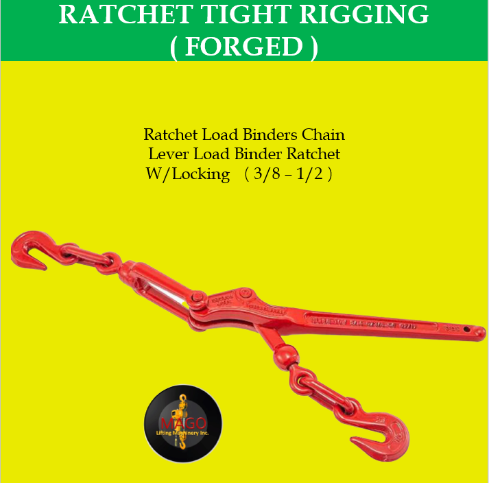 MAGO Ratchet Load binders Chain Lever Load binder Ratchet w/Locking