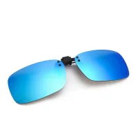 Cyxus Polarized UV Anti-Glare Clip-on Frame Sunglasses 1100 Gold Lens