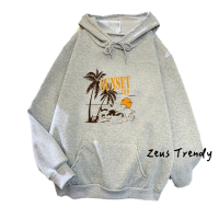 Zeus Trendy เสื้อฮู้ด เสื้อแขนยาวอบอุ่น หลวมและสบาย แฟชั่น ทันสมัย ทันสมัย เท่ WWY230008V 41Z231009