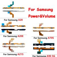 ปุ่มสวิตช์ไฟ 5 ชิ้น / ล็อต Volume Flex สําหรับ Samsung A10S A20S A02S A10 A10E A20E A21S A30S A50S A70 A70S A90 5G A20 A30 A50