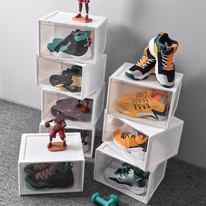 magnetic-suction-sneaker-storage-box-transparent-basketball-shoes-shoe-box-collection-display-shoe-cabinet