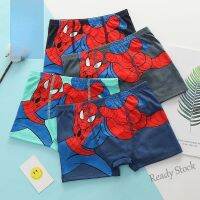 【Ready Stock】 ♚☞ C22 3pcs/Lot Childrens underwear Spiderman figure boys boxer briefs childrens cotton underwear cartoon print soft baby boy underwear childrens gifts