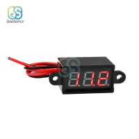 DC3-30V Display LED Mini Panel Voltmeter Digital Volt Voltase Meter Tester Perlindungan Koneksi Terbalik untuk Mobil Motor 12V