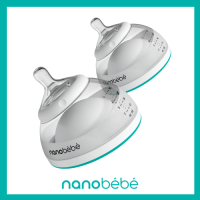 ขวดนม nanobebe Breastmilk 5 oz. Twin Pack - ขวดนมนาโนเบเบ้รักษาคุณค่าน้ำนมแม่ Anti-colic