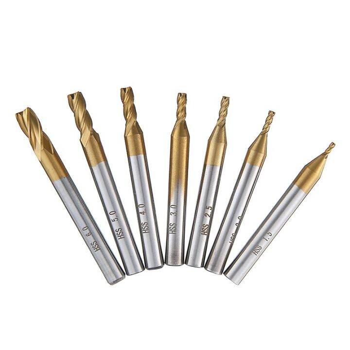 7pcs-เครื่องตัดมิลลิ่ง1-5-2-2-3-4-5-6mm-4-flutes-end-บิตโรงสีเครื่องมือตัดสำหรับไม้-cnc-ดอกสว่านเจาะ