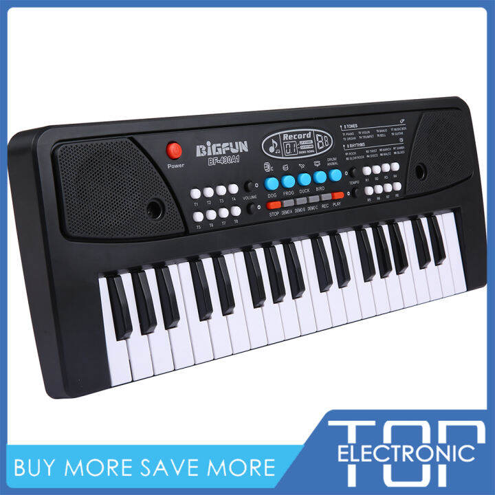 BIGFUN 37 Keys USB Electronic Piano Keyboard with Microphone Builtin