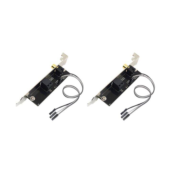 2x-24bit-192khz-daughter-card-spdif-optical-and-rca-out-plate-cable-bracket-digital-audio-output-for-asus-gigabyte