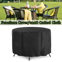 Juste ronde noire pour meubles couverture de table imperméable pour jardin extérieur ensemble de protection de canapé Oxford WUNICEF outil de jardin