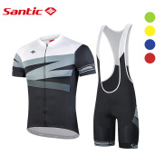 Santic Men Cycling Suit Powerband Cyling Jersey Bib Shorts 5 Hours Rading