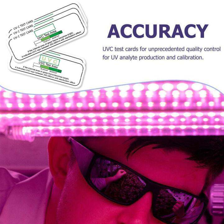 NUOLUX 10pcs UVA Test Strips Light Effect Test Cards Phone Sterilizer Uv Test Strips