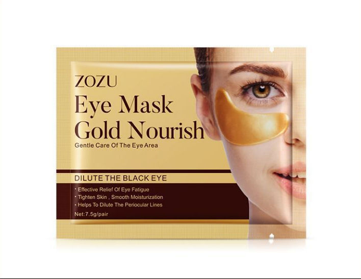 มาส์กใต้ตา-zozu-eye-mask-gold-moist-10ชิ้น-คอลลาเจนทองคำบริสุทธิ์-7-5-g-ลดรอยคล้ำ-ตีนกา