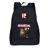 กระเป๋าเป้สะพายหลังสำหรับเด็ก,กระเป๋าเป้สะพายหลัง Roblox กระเป๋านักเรียนนักศึกษาสำหรับทั้งหญิงและชายเดินทางลำลองน้ำหนักเบาเรียบง่าย