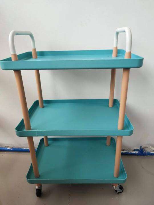 Yali Home Kitchen trolley organizer 1011 3Tier Nordic Rectangle