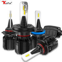 Katur Fanless LED H1 H3 H7 H11 9005 9006 9012 HIR2 HB3 H4 Car Headlight Bulbs Hi-Lo Beam 4000Lm 12V 24V No Fan Fog Lights