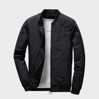 Men Jacket Bomber Jackets Business Casual Streetwear Male Coats Simple Spring Autumn Windbreaker British Style Coat