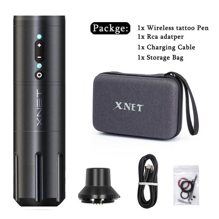 XNET Elite ปากกาแบบหมุนเครื่องสักไร้สายปรับแต่งมอเตอร์ไร้แกนพร้อมจอแสดง ...
