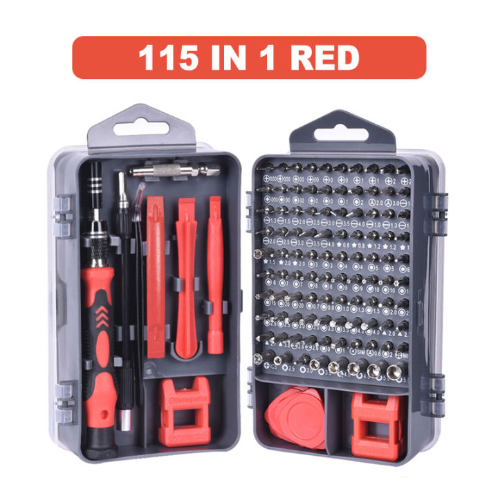 135 In 1 Screwdriver With Bits Set Mini Tool Kit Repairing Phillips Slotted  Torx Hex Magnetic Head Tweezers Extention Bar