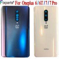 【✆New✆】 diyi45718 กระจกสำหรับ Oneplus 6 6T ฝาครอบด้านหลังกระจกหลัง Oneplus 7 Pro Cover 16T เคสเลนส์กล้องถ่ายรูป