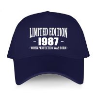 Unisex Breathable Baseball cap Limited Edition 1987 Born 35th Year Birthday Age Present When Perfectio Was Born fashion hat