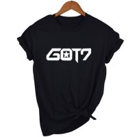 【New】เสื้อยืดแขนสั้นคอกลมพิมพ์ลาย KPOP GOT 7 สำหรับผู้หญิง