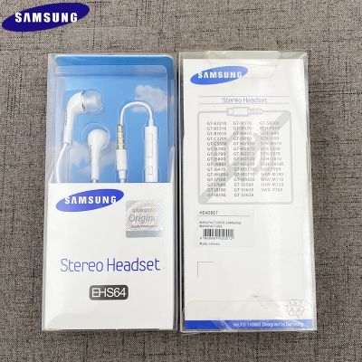 Samsung หูฟังอินเอียร์,EHS64เสียงเบสทุ้มลึก3.5มม. หูฟังพร้อมไมโครโฟน/รีโมตควบคุมสำหรับ Galaxy A30 A50 A60 A70 S A11 A31 A51 S10 A71